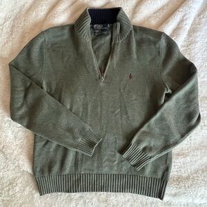 Polo Ralph Lauren
Double Knit Mesh Quarter-Zip Pullover Size M
